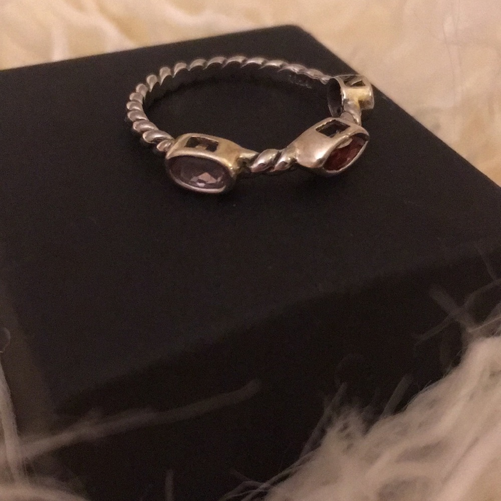 Sterling Silver Stackable Gemstone Rings - image 6